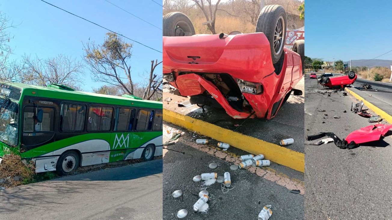 Aparatoso accidente en la carretera Zacatepec-Zapata deja dos lesionados