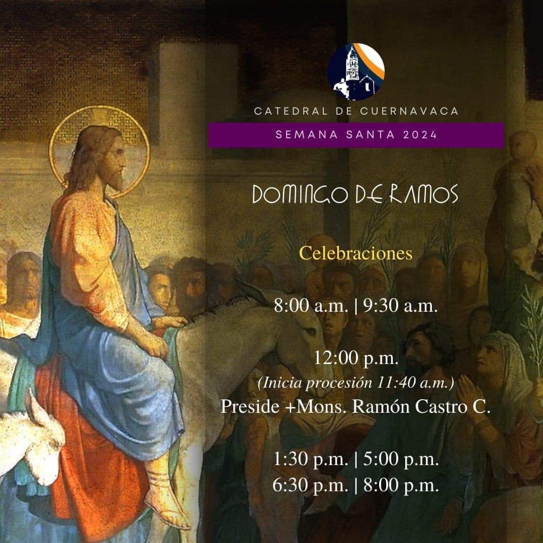 Lista la iglesia católica para recibir la semana santa