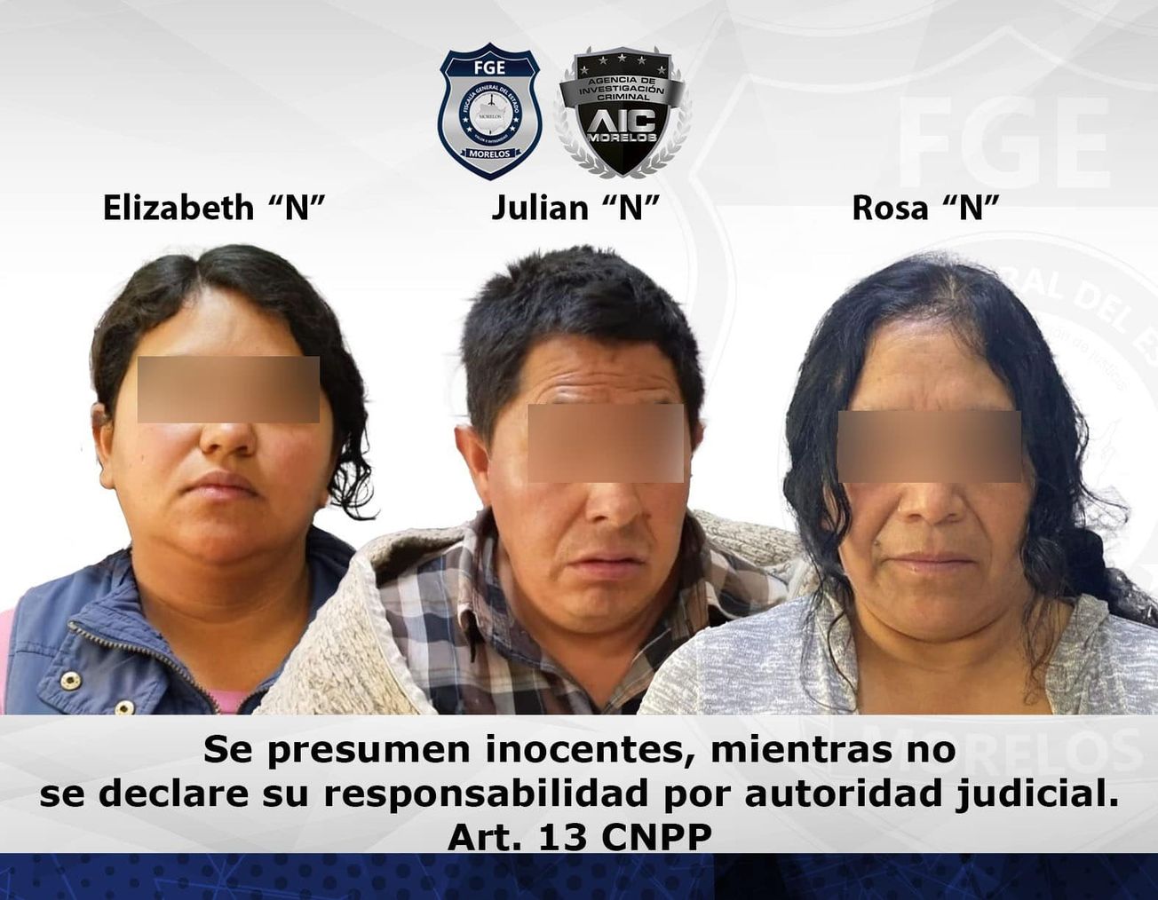Dictan prisión preventiva a una familia por agredir entre todos a una mujer en Huitzilac