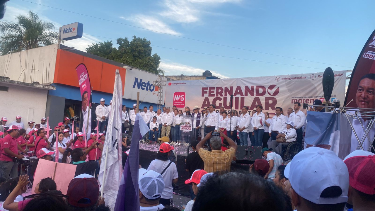 fernando aguilar palma inicia campaña en emiliano zapata