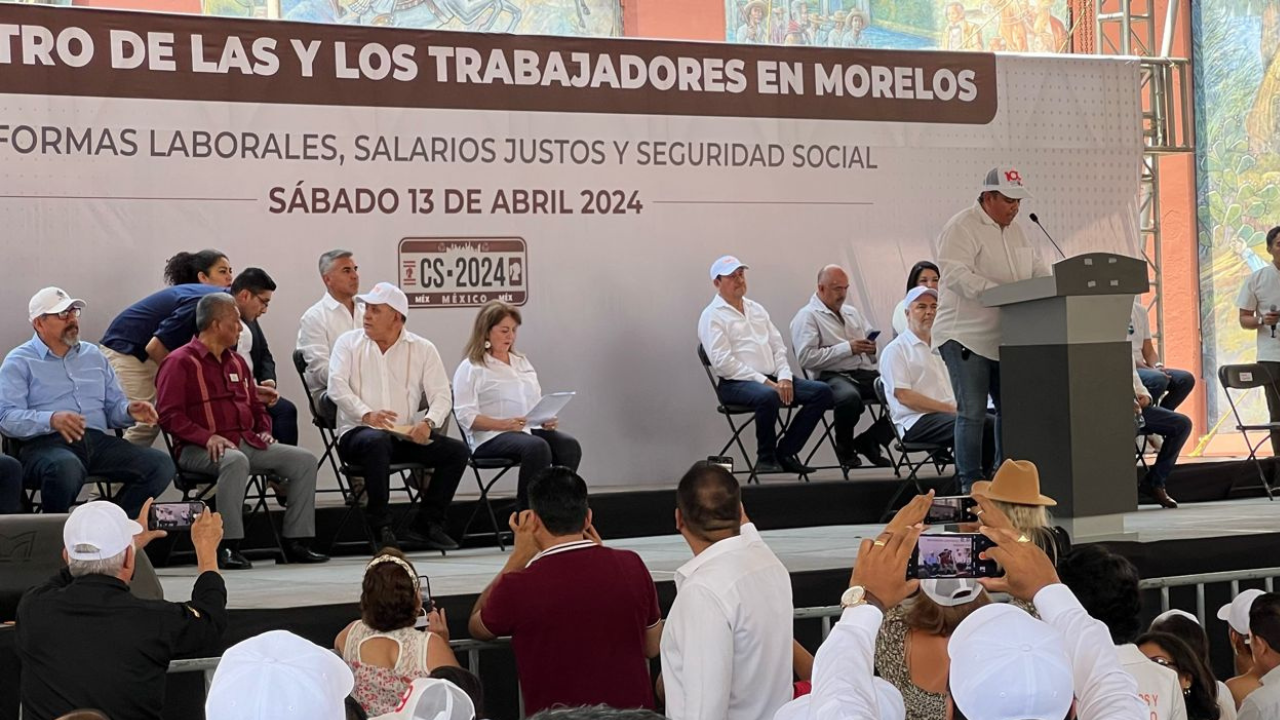 margarita gonzalez saravia participa en encuentro con snte y sme encuentro de las y los trabajadores