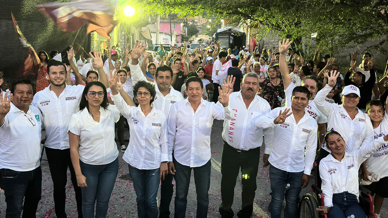 Ciudadanos de la 3 de Mayo y Lomas del Copal respaldan a Fernando Aguilar en Emiliano Zapata
