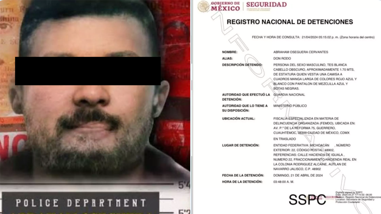 Dictan Prisión Preventiva a "Don Rodo", Hermano del Mencho