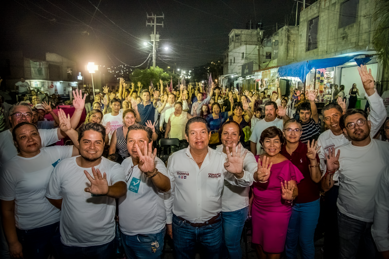 Respalda la Gerardo Pérez y Pro-Hogar a Fernando Aguilar Palma en Emiliano Zapata