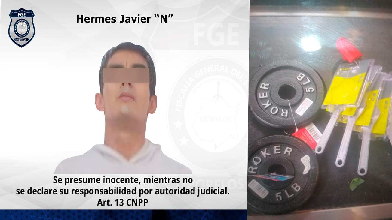 Prisión preventiva para hombre por robo a tienda departamental en Temixco