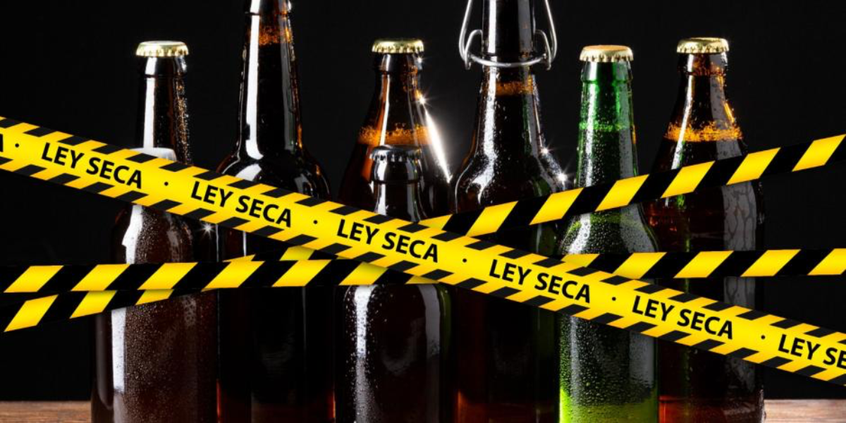 La "Ley Seca" aplicará los días 1 y 2 de junio próximo.