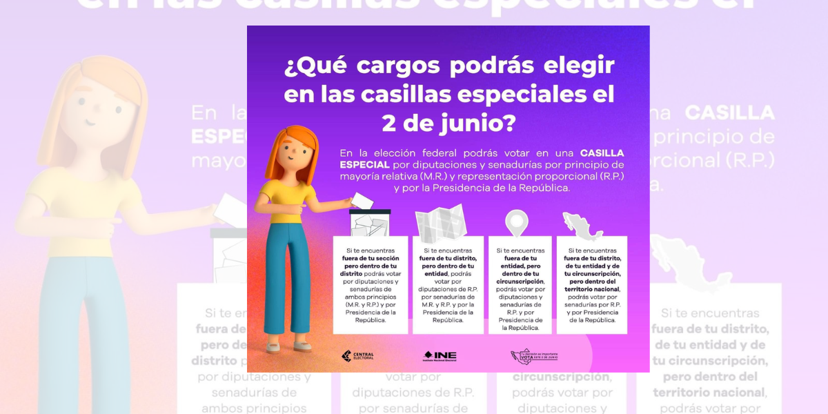 Las casillas "especiales" recibirán el voto de ciudadanos en tránsito.