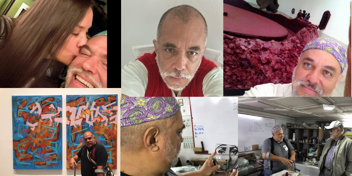 El profesor Juan Carlos, es amante de las artes plásticas. 