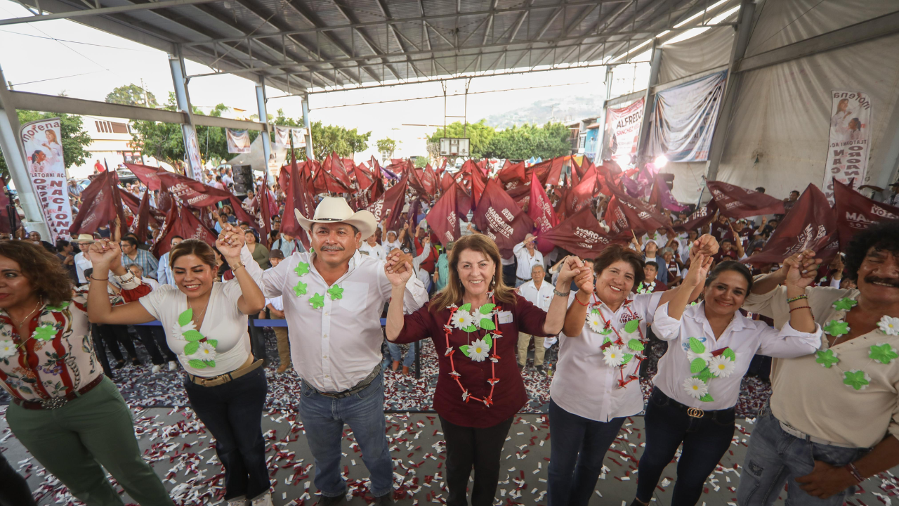 Como parte de su gira visitó el municipio de Tepalcingo.