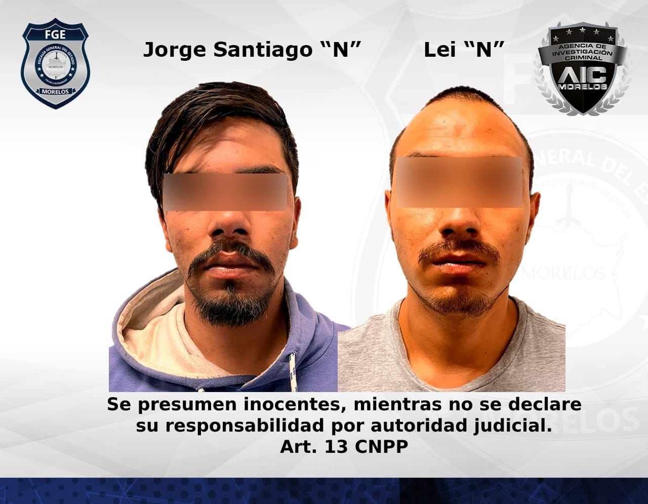 Dan prisión preventiva a dos hombres por homicidio de adolescente en Cuautla