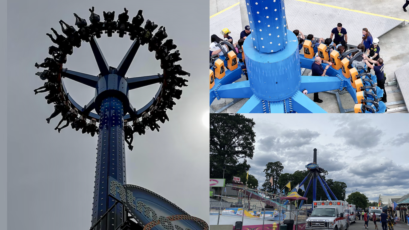 Fallo en “AtmosFEAR” de Oaks Park deja 28 personas Boca Abajo por 25 min.