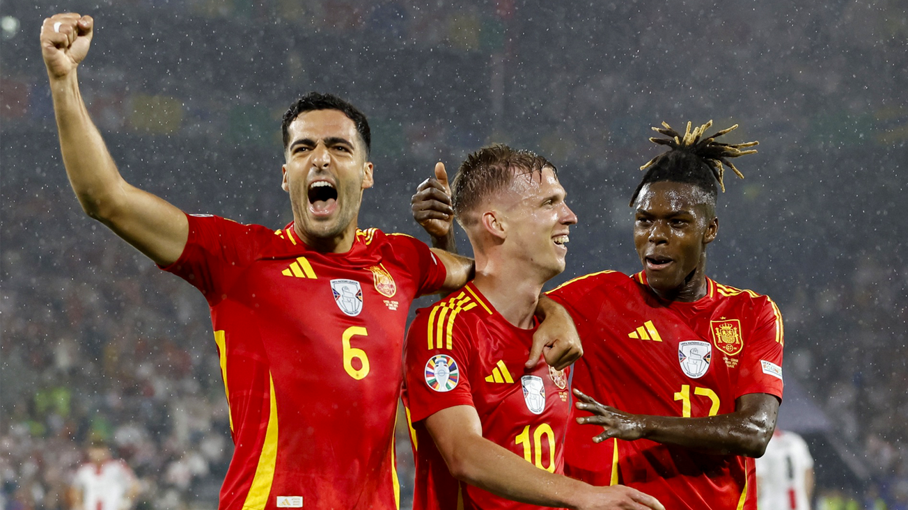 España golea a Georgia; enfrentará a Alemania en los cuartos de la Eurocopa