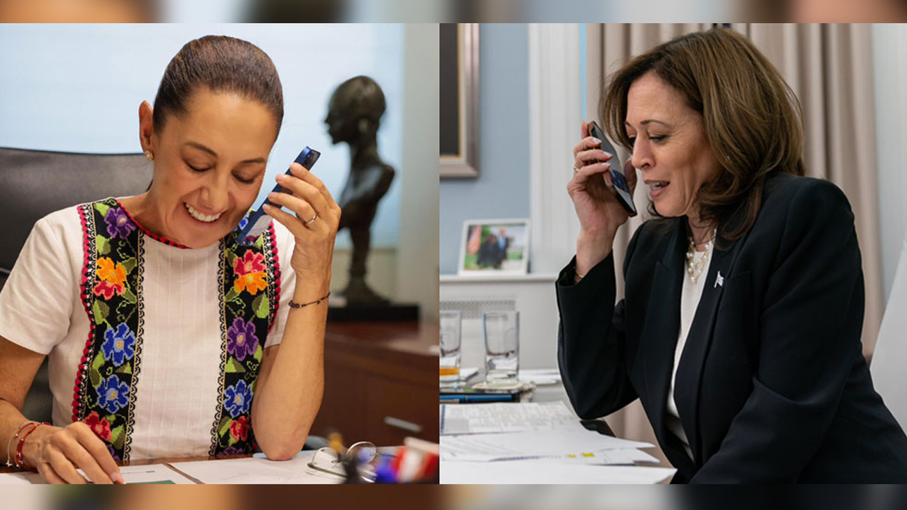 De esto hablaron Claudia Sheinbaum y Kamala Harris esta tarde