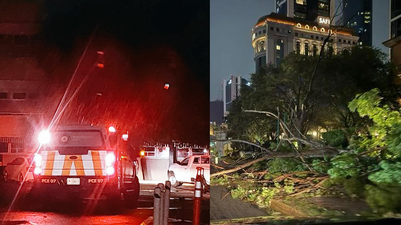 (Videos)Clima extremo causa diversos daños en Monterrey esta noche