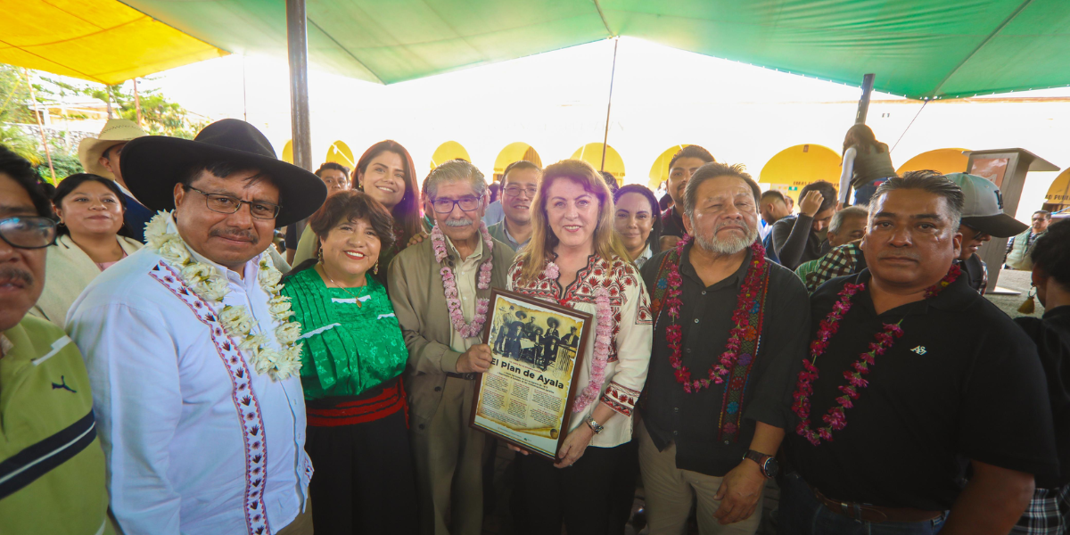 La gobernadora electa estuvo en Hueyapan.