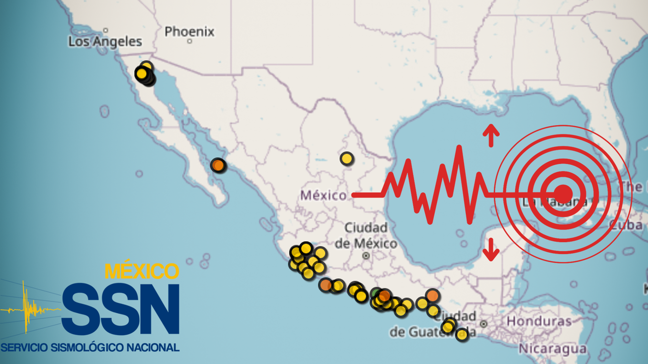 Alta actividad sísmica en nueve estados del país este martes