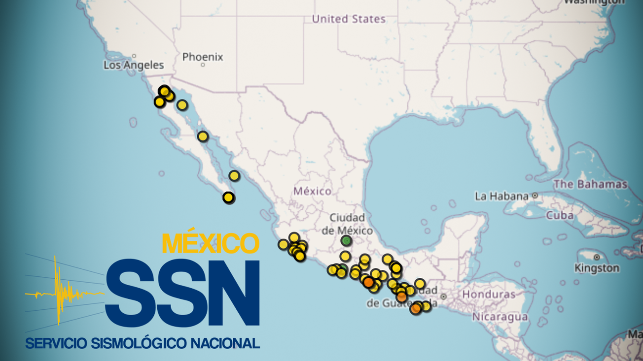 Incrementa 86% actividad sísmica en México este jueves: SSN