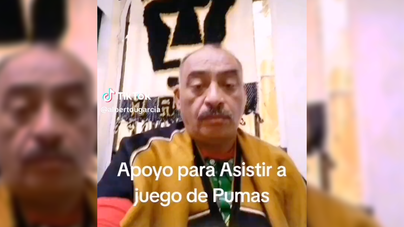 Don Beto, el 'influencer' de Pumas, pide donaciones en TikTok