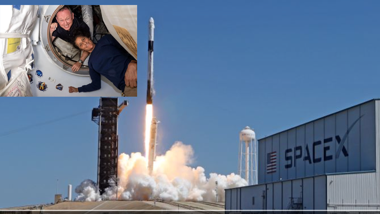 Astronautas varados en la EEI regresarán a la Tierra con SpaceX