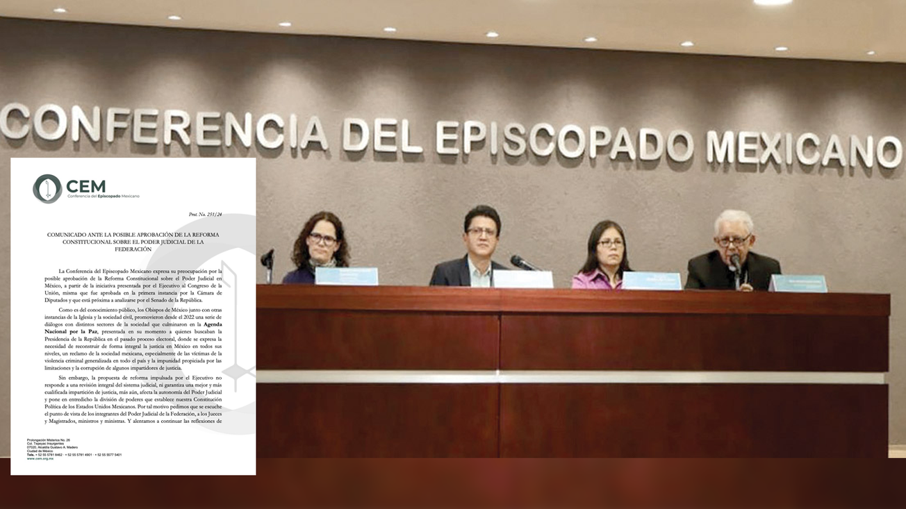 Iglesia expresa preocupación por posible aprobación de la reforma judicial