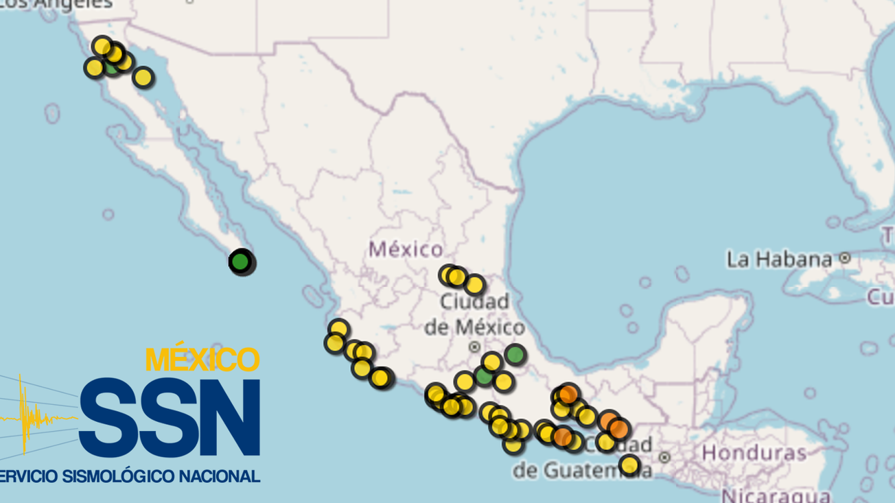 100 sismos sacudieron a la República Mexicana este viernes
