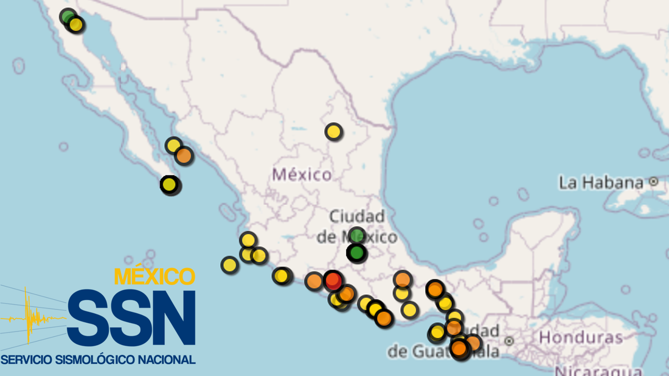 Intensa actividad sísmica en México: 100 temblores en 10 entidades; el más fuerte en Guerrero