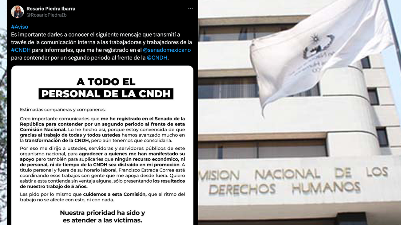 Rosario Piedra busca segundo periodo en la CNDH