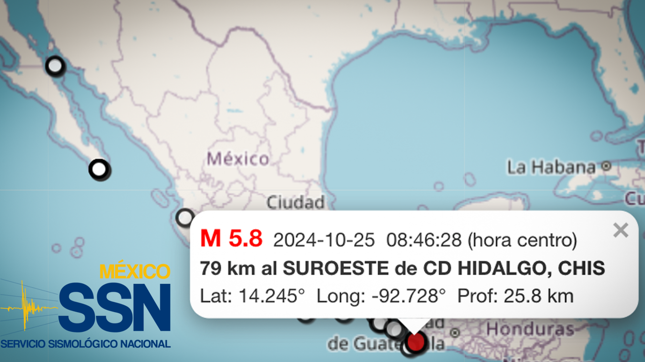 Actividad sísmica en México: 62 movimientos en las últimas 24 horas