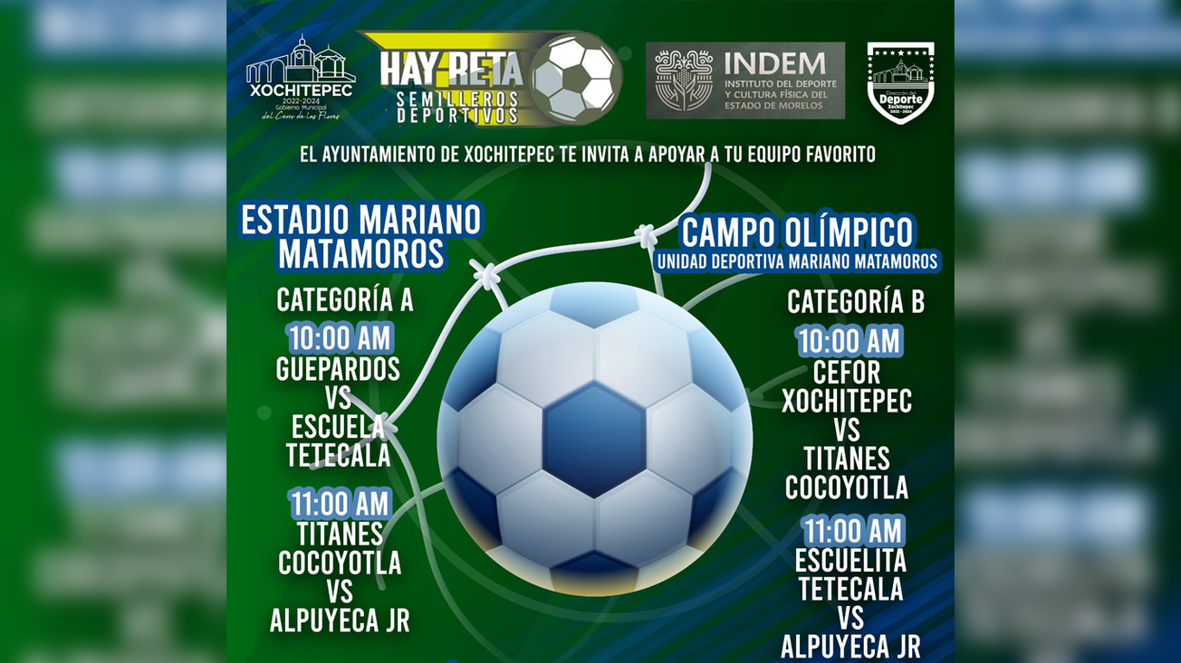 Xochitepec se Prepara para el Torneo de Fútbol “Hay Reta”