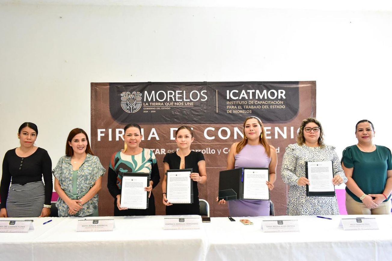 DIF Xochitepec y la instancia de la juventud firman convenio con ICATMOR
