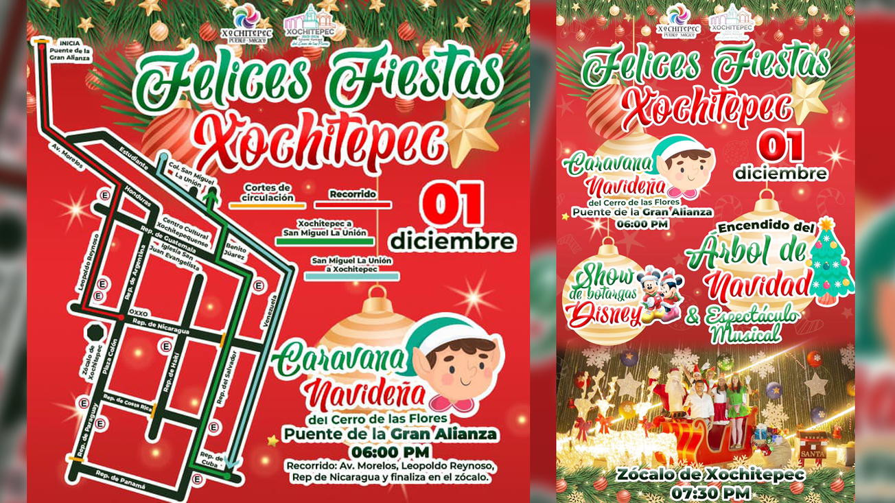Gobierno de Xochitepec invita a su gran Caravana Navideña
