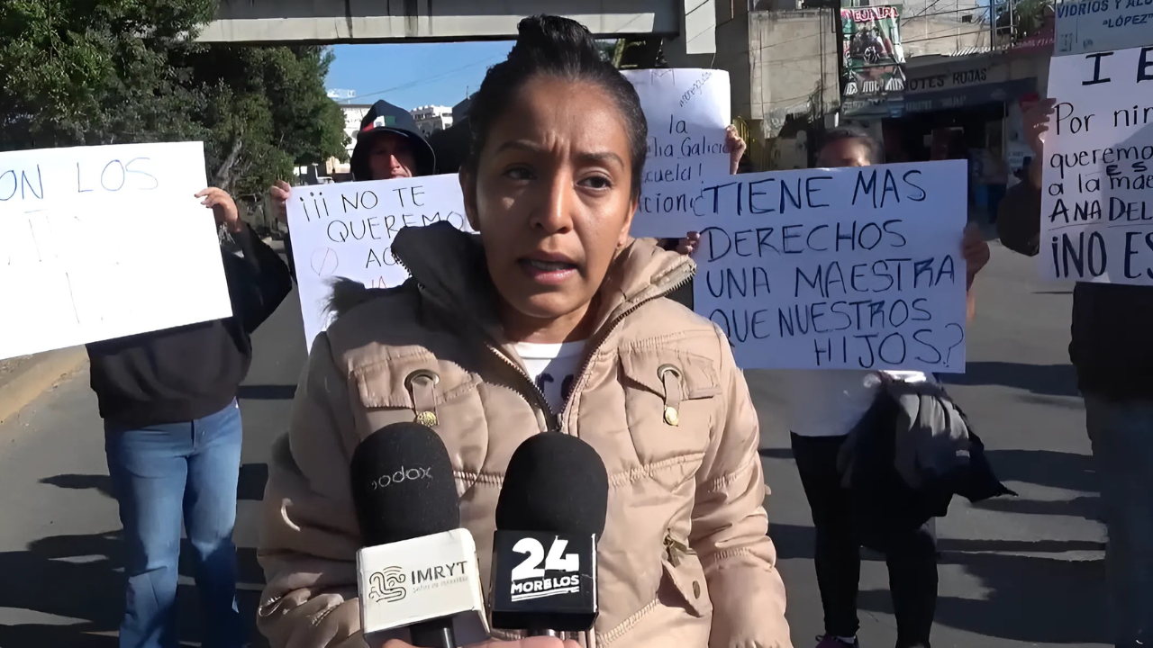 Manifestación en Jiutepec. 