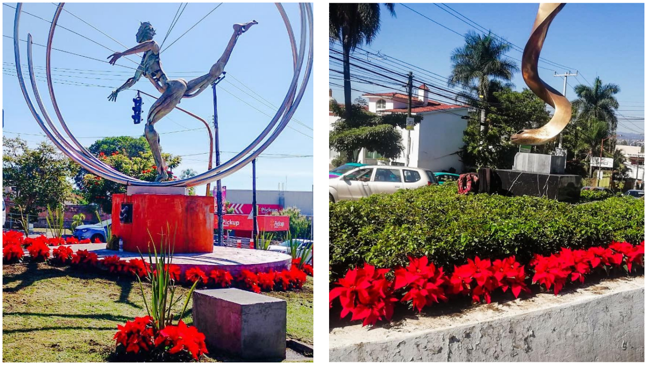 Embellecen Cuernavaca con flores de nochebuena