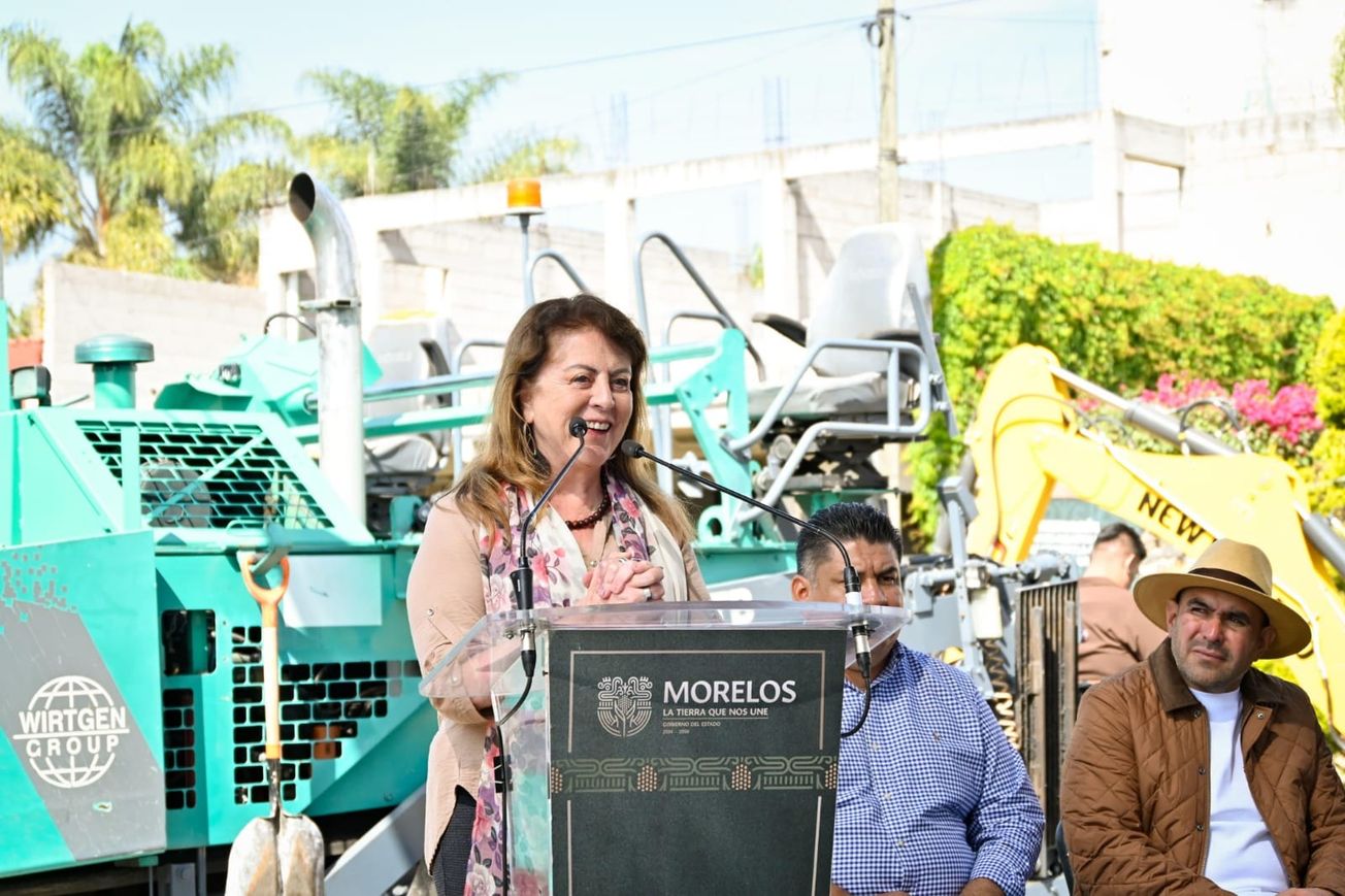 Con respaldo de Margarita González Saravia, inician obras en rutas de evacuación del volcán Popocatépetl