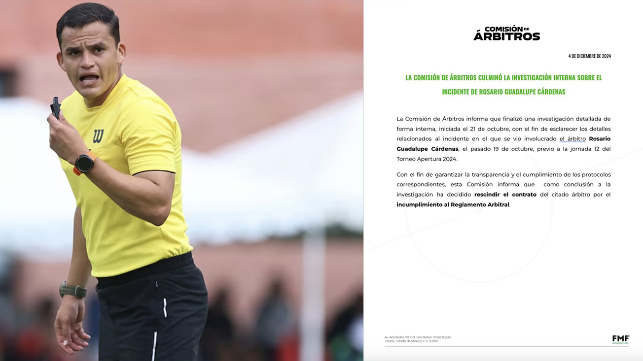 Despiden a un árbitro de la Liga MX por no llegar a su partido