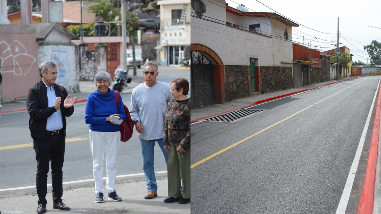 Rehabilitación de calles de Cuernavaca. 