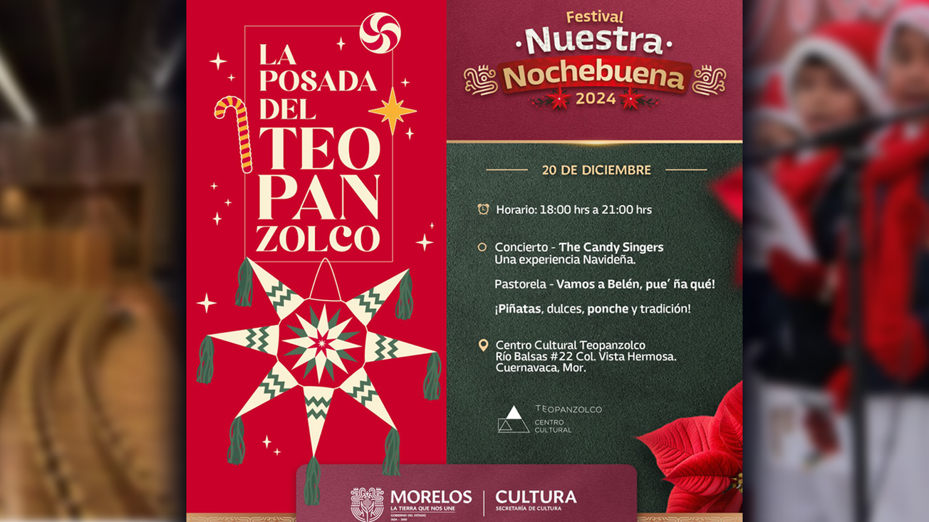 El Centro Cultural Teopanzolco revive las tradiciones con posada navideña