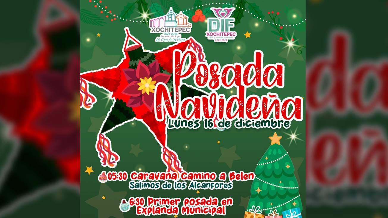 DIF Xochitepec invita a su Posada Navideña