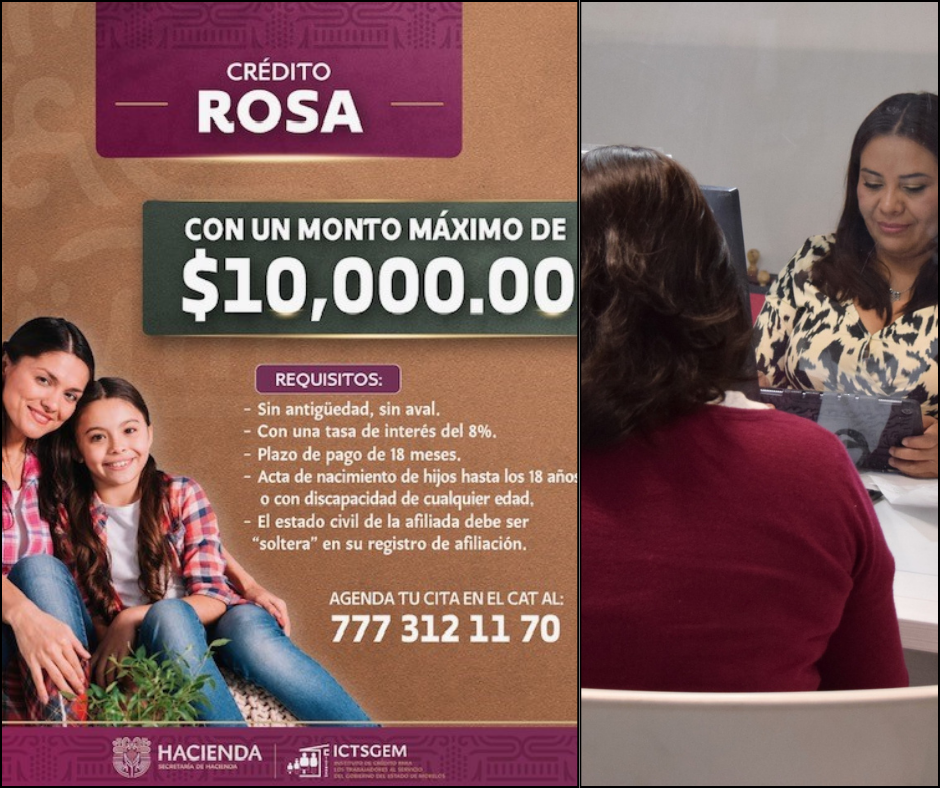 Se habilita crédito especial de 10 mil pesos para madres solteras trabajadoras de Gobierno de Morelos