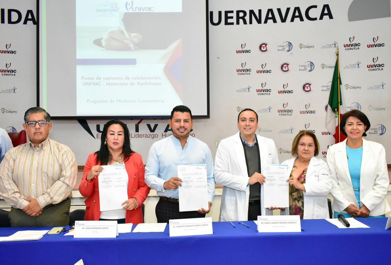 Chalo Flores y Univac formalizan convenio por la salud en Xochitepec