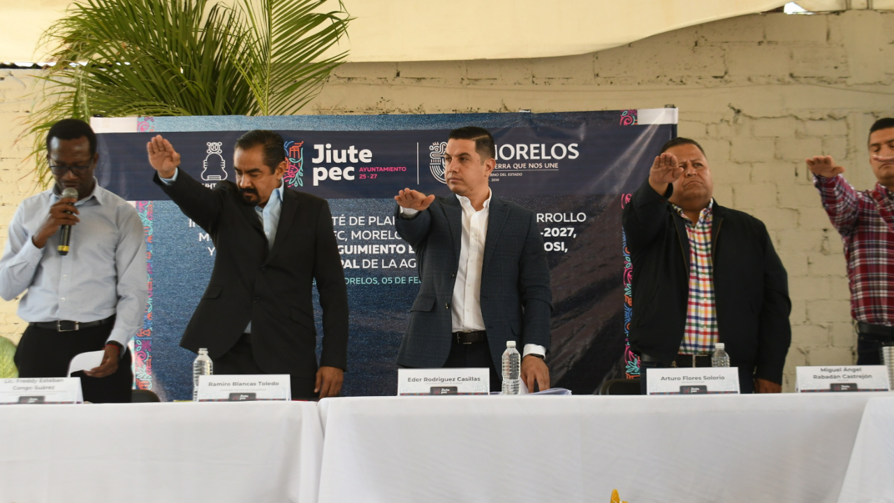 Instala Eder Rodríguez, comité de planeación para el desarrollo municipal de Jiutepec 