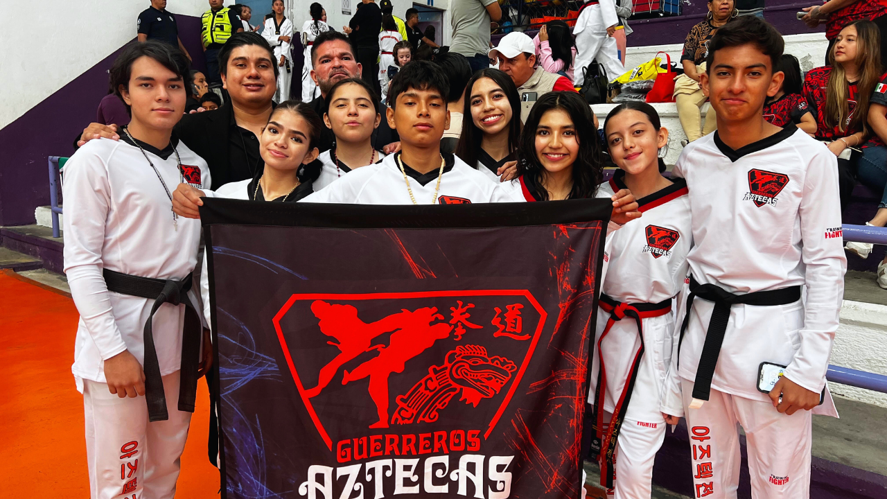 Gana Guerreros Aztecas siete lugares en Selección Morelense de Taekwondo