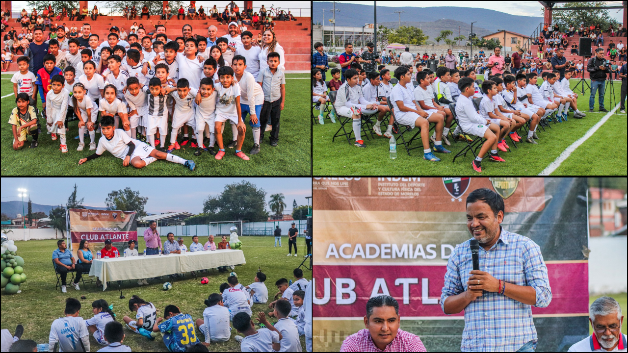 Se expande familia azulgrana con Academias Atlante en Morelos