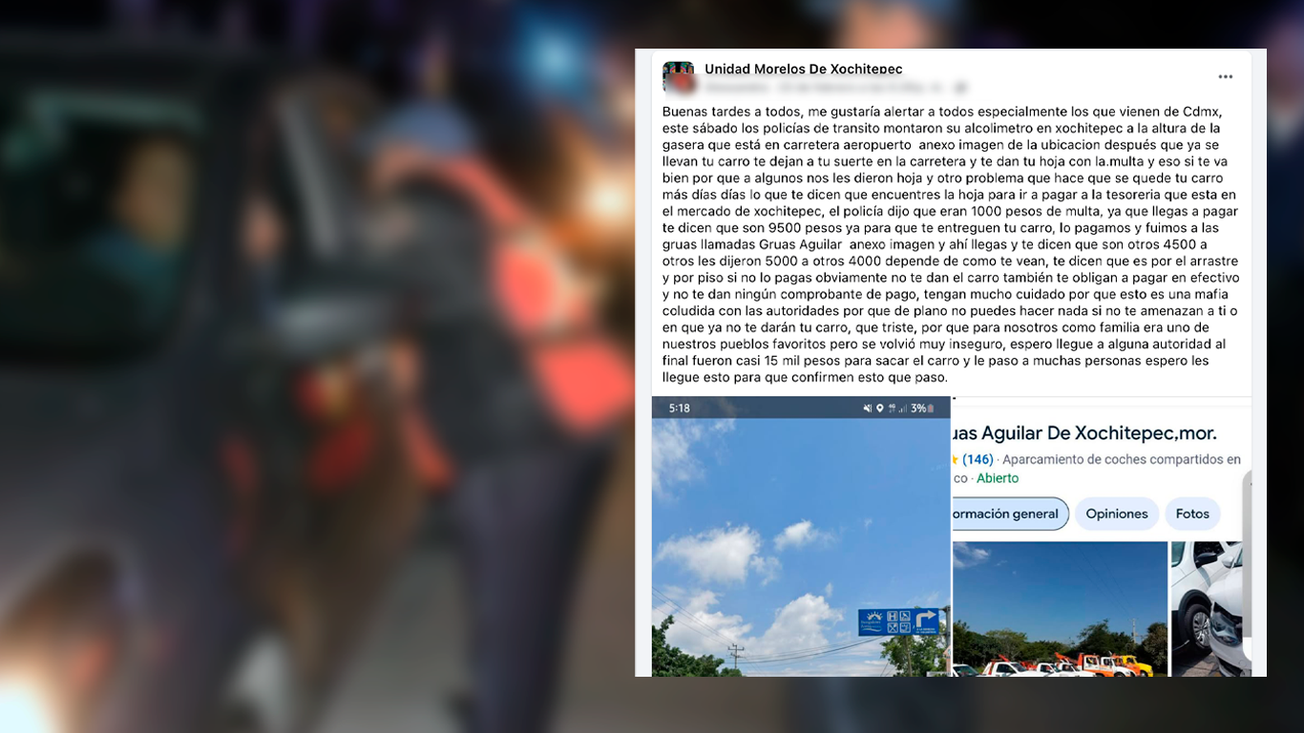 Denuncian corrupción en operativo de alcoholímetro en Xochitepec