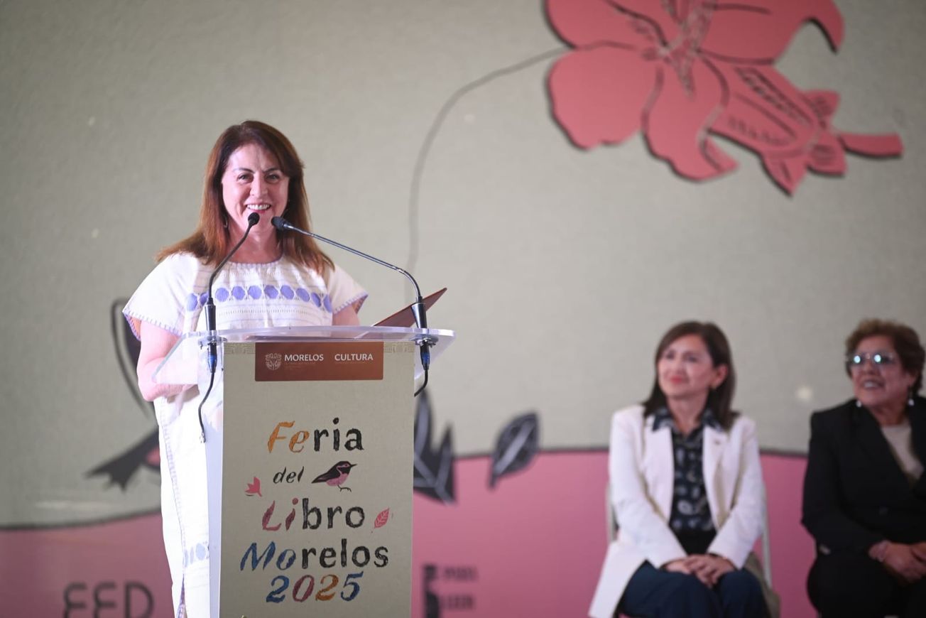 Inaugura Margarita González Saravia la "Feria del Libro Morelos 2025"