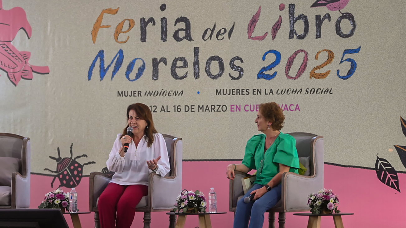 Margarita González Saravia impulsa lectura en la Feria del Libro Morelos 2025