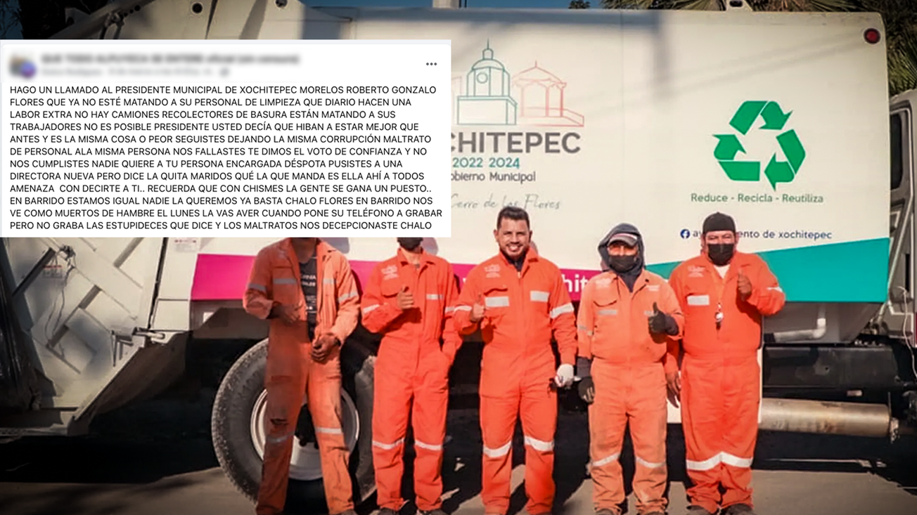 Denuncian explotación y malos tratos a trabajadores de limpieza en Xochitepec