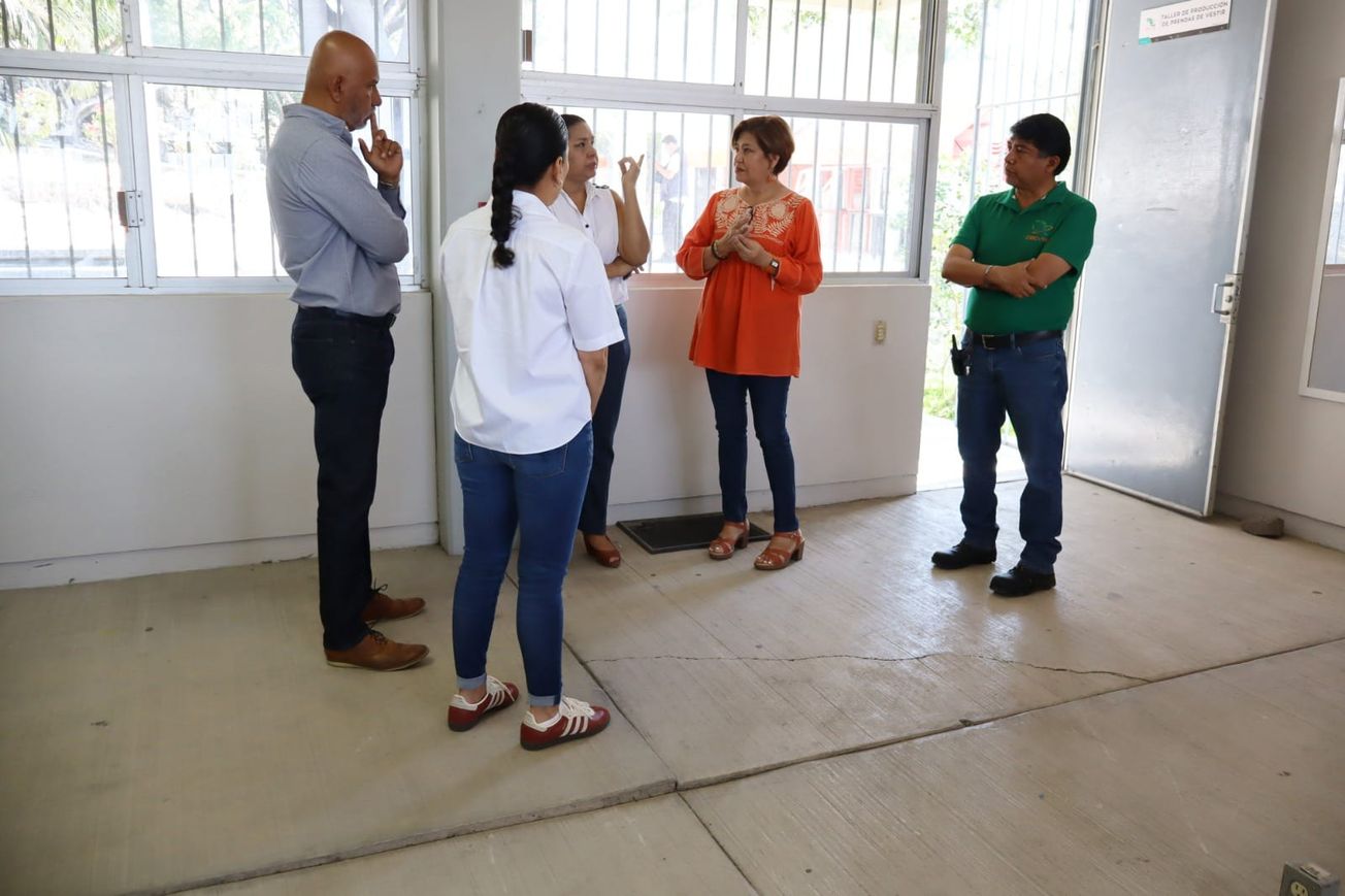 Rehabilitan taller en CECyTE Emiliano Zapata