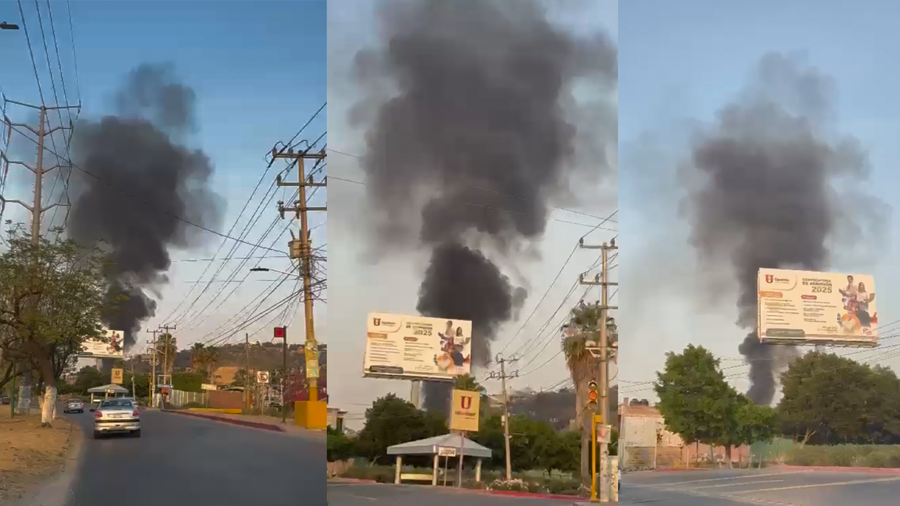 Se registra incendio cerca de la upemor en Jiutepec