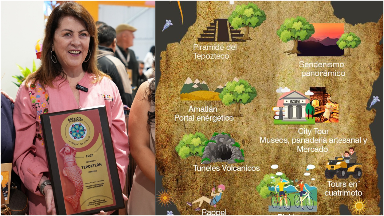 Reconocen a Tepoztlán como uno de los destinos favoritos del país